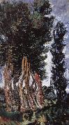 Chaim Soutine Poplars Clvry oil on canvas